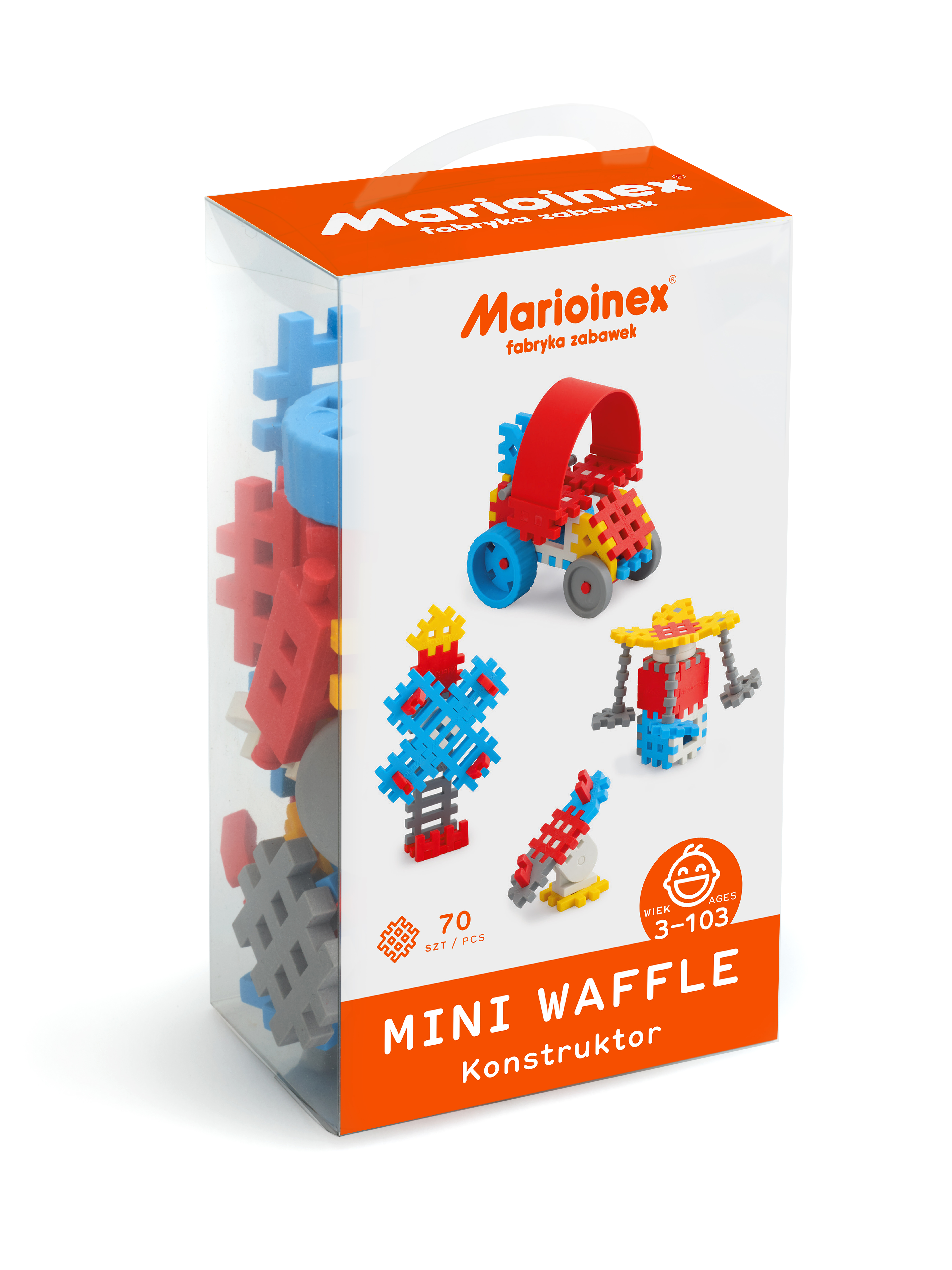 Marioinex MINI WAFLE – 70 ks Konstruktér (chlapci)