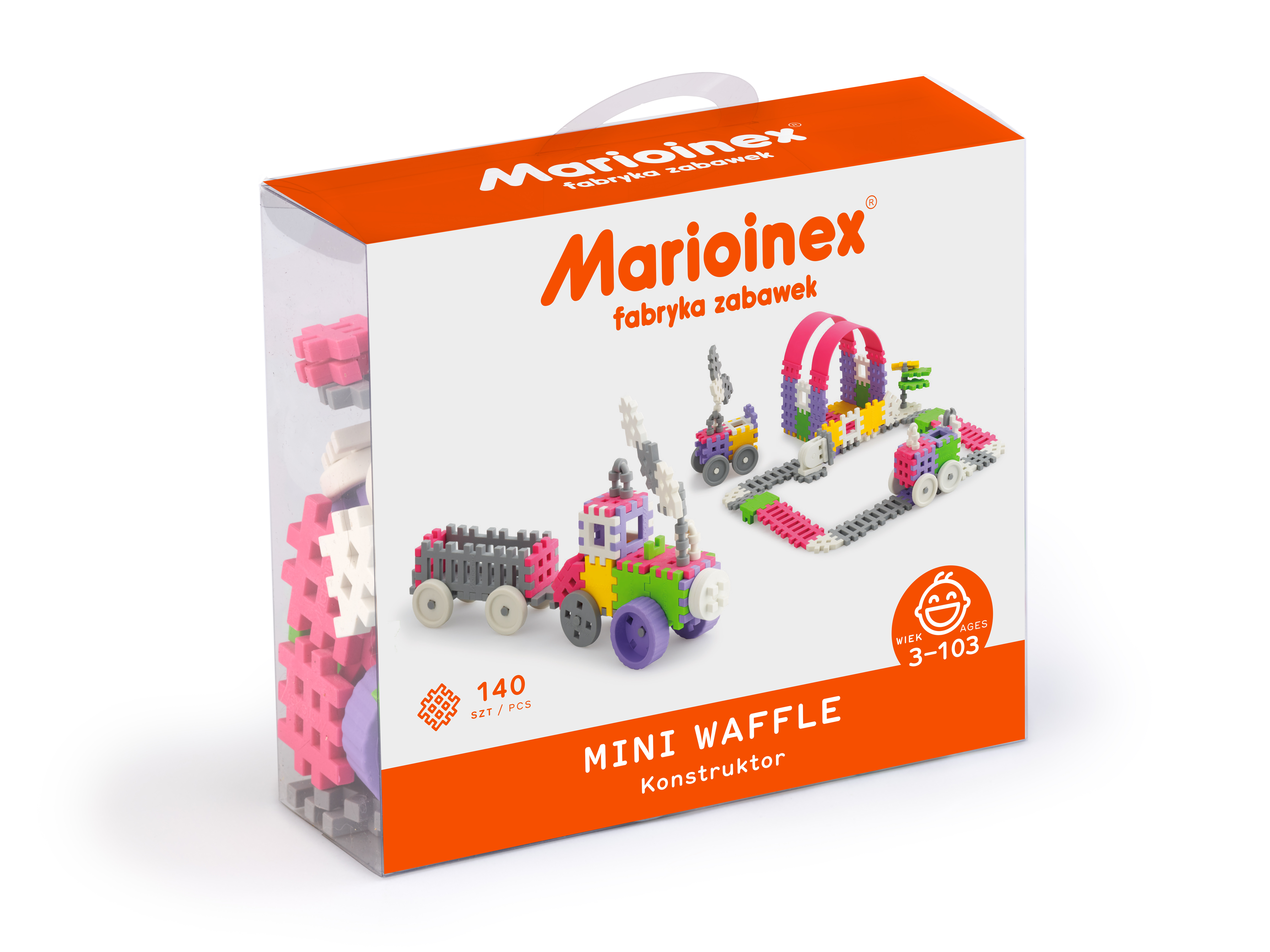 Marioinex MINI WAFLE – 140 ks Konstruktér (dívky)