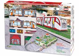 Pequetren 107 CITY METRO s dioramatem a doplňky