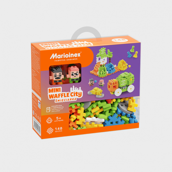 Marioinex MINI WAFLE 903131 - Popelářský vůz Marioinex MINI WAFLE 903131 - Popelářský vůz
