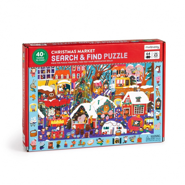Mudpuppy Puzzle Hledej a najdi Vánoční trh Mudpuppy Puzzle Hledej a najdi Vánoční trh