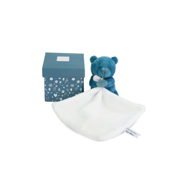 Doudou Můj malý medvídek 10 cm modrý
