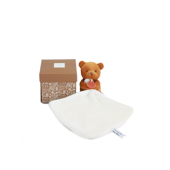 Doudou Můj malý medvídek 10 cm oranžový