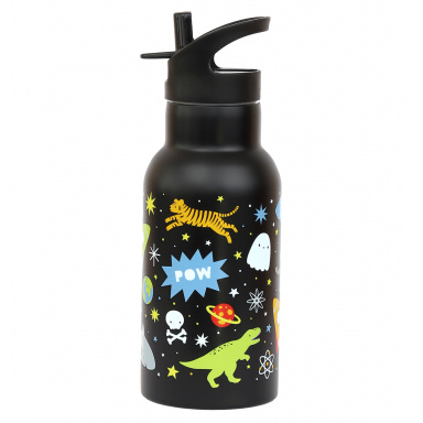A Little Lovely Company - nerezová lahev na pití, 350 ml  - vesmír