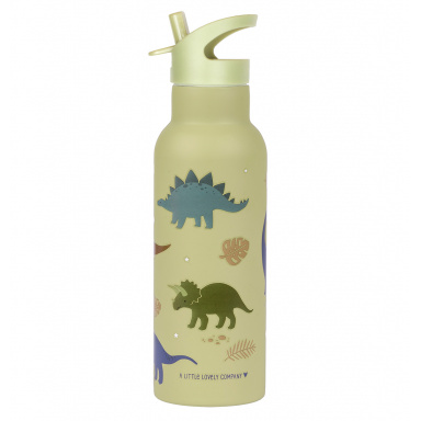 A Little Lovely Company - nerezová lahev na pití, 500 ml - dinosauři