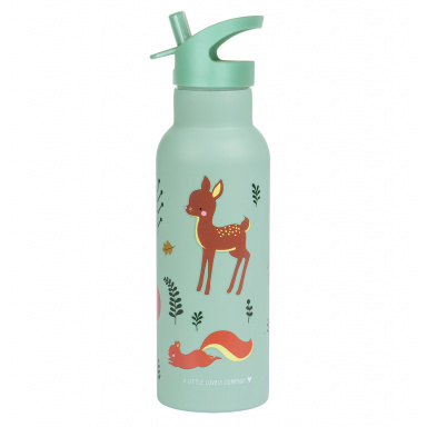 A Little Lovely Company - nerezová lahev na pití, 500 ml - kamarádi z lesa