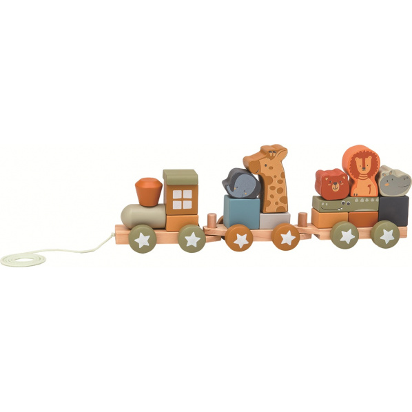 2Kids Toys Dřevěný vláček se zvířátky