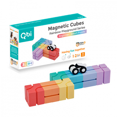 Qbi 131 Smart Puzzle – kreativní magnetická stavebnice s autíčky