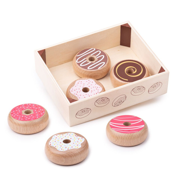 Bigjigs Toys Krabička s donuty Bigjigs Toys Krabička s donuty