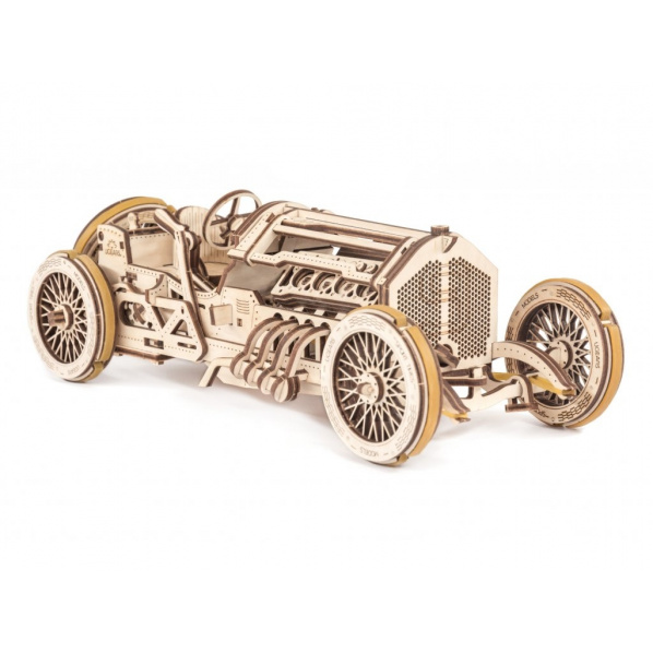 Ugears 3D dřevěné mechanické puzzle U9 Auto (Grand Prix) Ugears 3D dřevěné mechanické puzzle U9 Auto (Grand Prix)