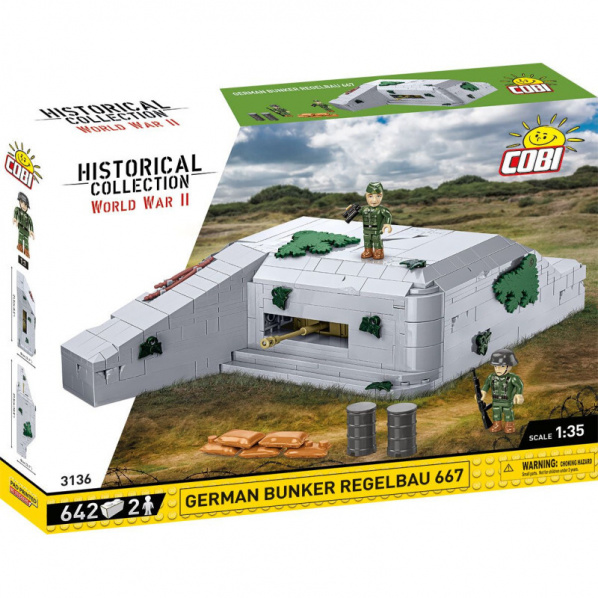 COBI 3136 Německý bunkr Regelbau 667 COBI 3136 Německý bunkr Regelbau 667