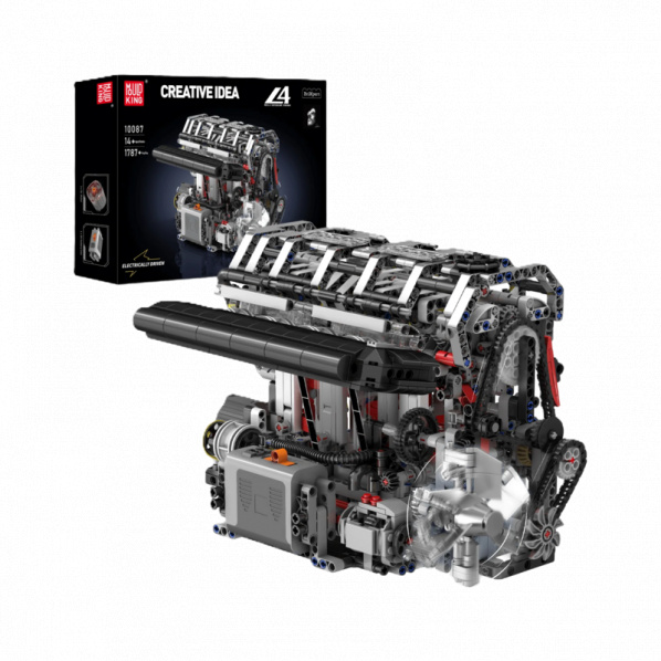 Mould King 10087 Benzinový 4válcový motor L4 Mould King 10087 Benzinový 4válcový motor L4