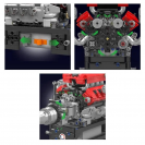 Mould King 10204 Automobilový 8válcový motor FE V12