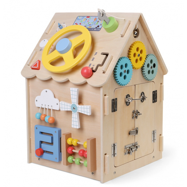 2Kids Toys Activity board Domeček přírodní 2Kids Toys Activity board Domeček přírodní