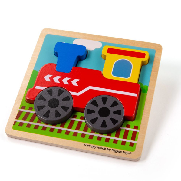 Bigjigs Toys Vkládací puzzle Vláček Bigjigs Toys Vkládací puzzle Vláček