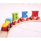Bigjigs Rail Vagónek dřevěné vláčkodráhy - Písmeno S