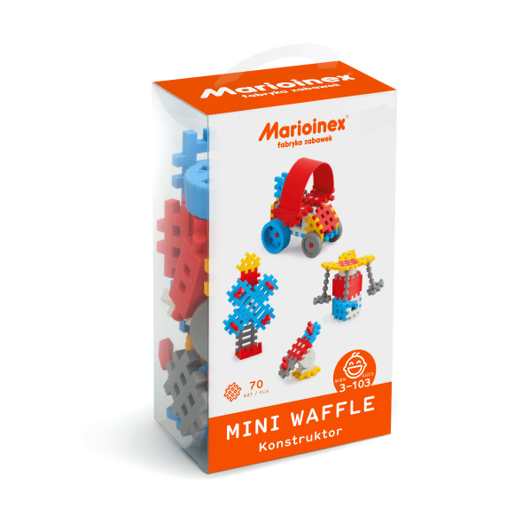 Marioinex MINI WAFLE – 70 ks Konstruktér (chlapci)