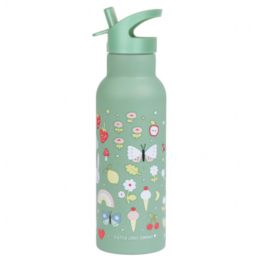 A Little Lovely Company - nerezová lahev na pití, 500 ml - radost
