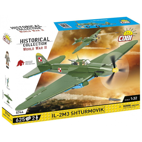 Cobi 5744 Sovětský bitevní letoun Iljušin Il-2M3 „Šturmovik“