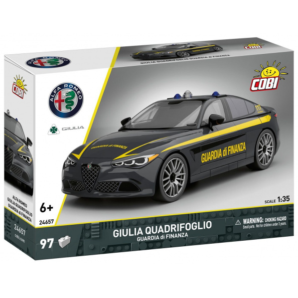 COBI 24657 Alfa Romeo Giulia Quadrifoglio Guarda di Finanza COBI 24657 Alfa Romeo Giulia Quadrifoglio Guarda di Finanza