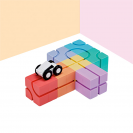 Qbi 131 Smart Puzzle – kreativní magnetická stavebnice s autíčky
