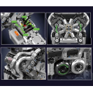 Mould King 10201 Automobilový 16válcový motor BUG W16 s převodovkou