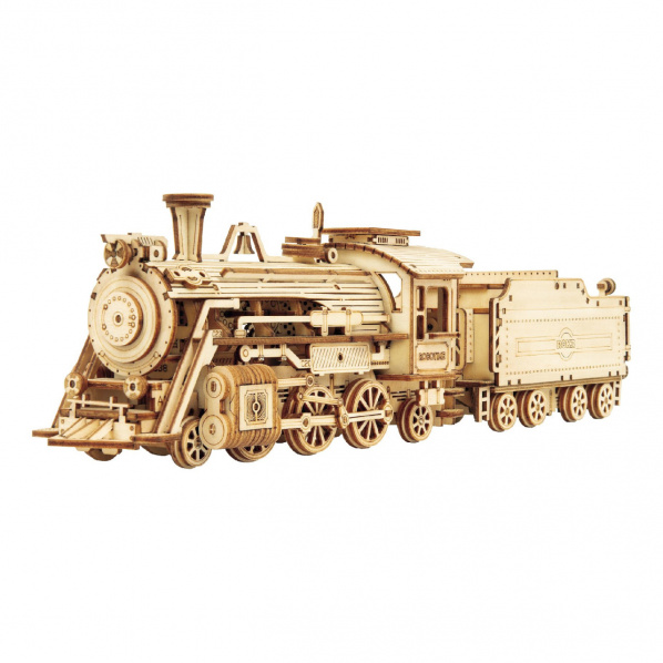 RoboTime dřevěné 3D puzzle Parní lokomotiva RoboTime dřevěné 3D puzzle Parní lokomotiva