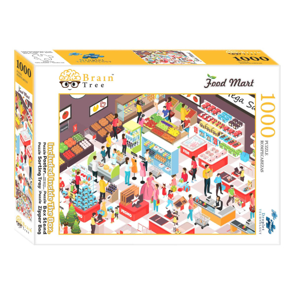 Brain Tree Puzzle Samoobsluha 1000 dílků Brain Tree Puzzle Samoobsluha 1000 dílků