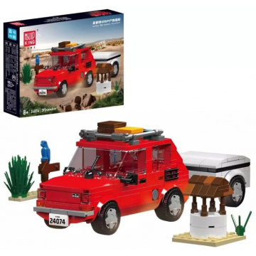 Mould King 24074 Automobil Fiat 126P – Dobrodružství v přírodě