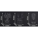 Mould King 24117 Mini květiny v květináči – Kala, Bonsaj, Květ radosti