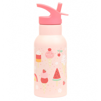 A Little Lovely Company - nerezová lahev na pití, 350 ml  - zmrzlina