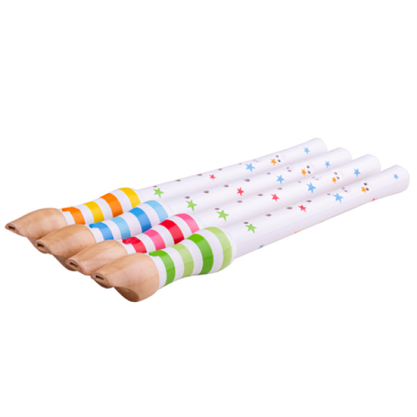 Bigjigs Toys Dřevěná flétna 1ks modrá Bigjigs Toys Dřevěná flétna 1ks modrá