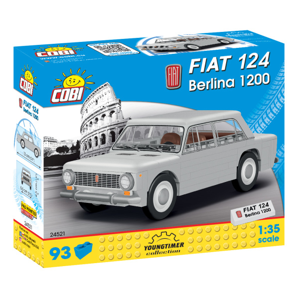 Cobi 24521 Youngtimer Fiat 124 Berlina 1200, 1 : 35, 93 k