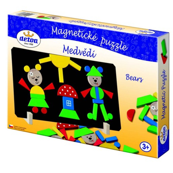 Detoa Magnetické puzzle medvědi