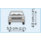 Cobi 24521 Youngtimer Fiat 124 Berlina 1200, 1 : 35, 93 k