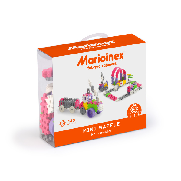 Marioinex MINI WAFLE – 140 ks Konstruktér (dívky)