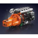 Mould King 10200 Řadový 6válcový motor Scania s převodovkou