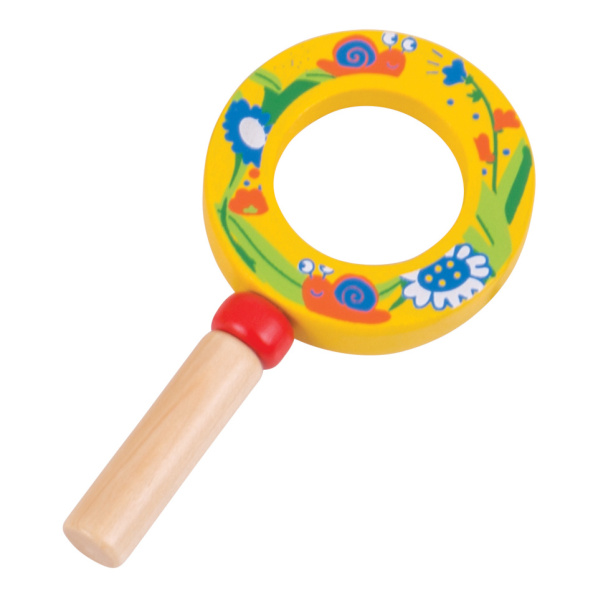 Bigjigs Toys minilupa 1ks žlutá Bigjigs Toys minilupa 1ks žlutá