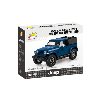 Cobi 24115 Jeep Wrangler Sport S, 1:35, modrý, 98 k