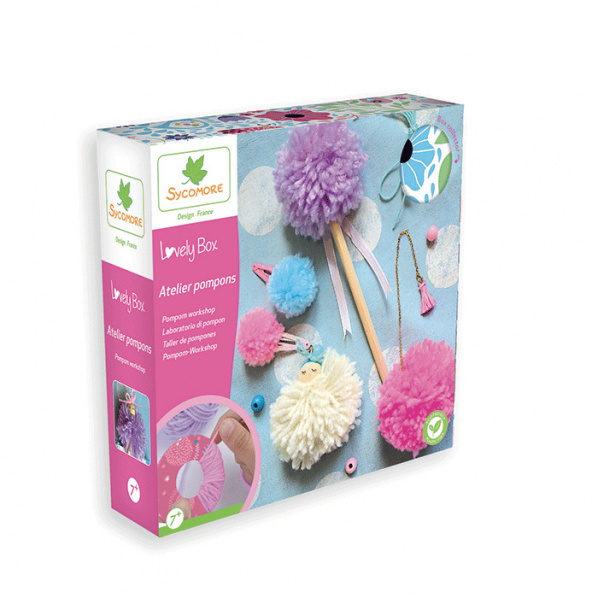 Lovely box - kreativní sada - výroba bambulek a doplňků Lovely box - kreativní sada - výroba bambulek a doplňků