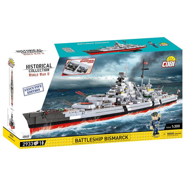 Cobi 4840 Německá bitevní loď Bismarck - Executive Edition WW II