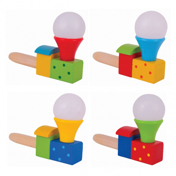 Bigjigs Toys Foukání lokomotiva s balónkem 1 ks Bigjigs Toys Foukání lokomotiva s balónkem 1 ks
