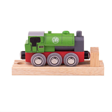 Bigjigs Rail Dřevěná lokomotiva GWR  zelená