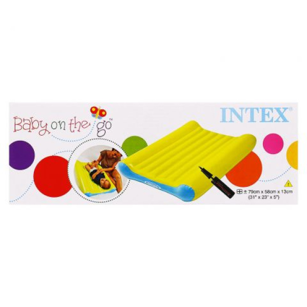 INTEX 48422 Dětská matrace s pumpou 79x58x13 cm