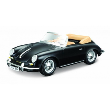 Bburago 1:24 Porsche 356 B Cabriolet Black