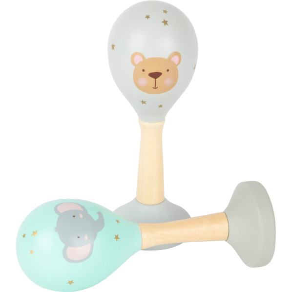 small foot Dřevěné rumba koule Pastel sada 2 ks small foot Dřevěné rumba koule Pastel sada 2 ks