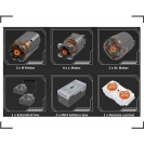 Mould King 17074 Červený autojeřáb R/C LTM 1110