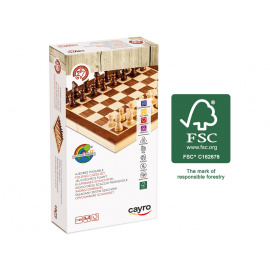 Cayro 601 - Šachy skládací 30x 30 cm (FSC dřevo)