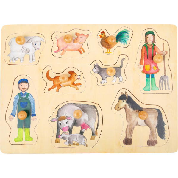 small foot Dřevěné puzzle Život na farmě small foot Dřevěné puzzle Život na farmě