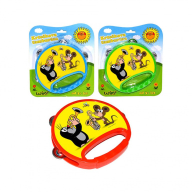 Wiky Dětská tamburína Krtek 18cm